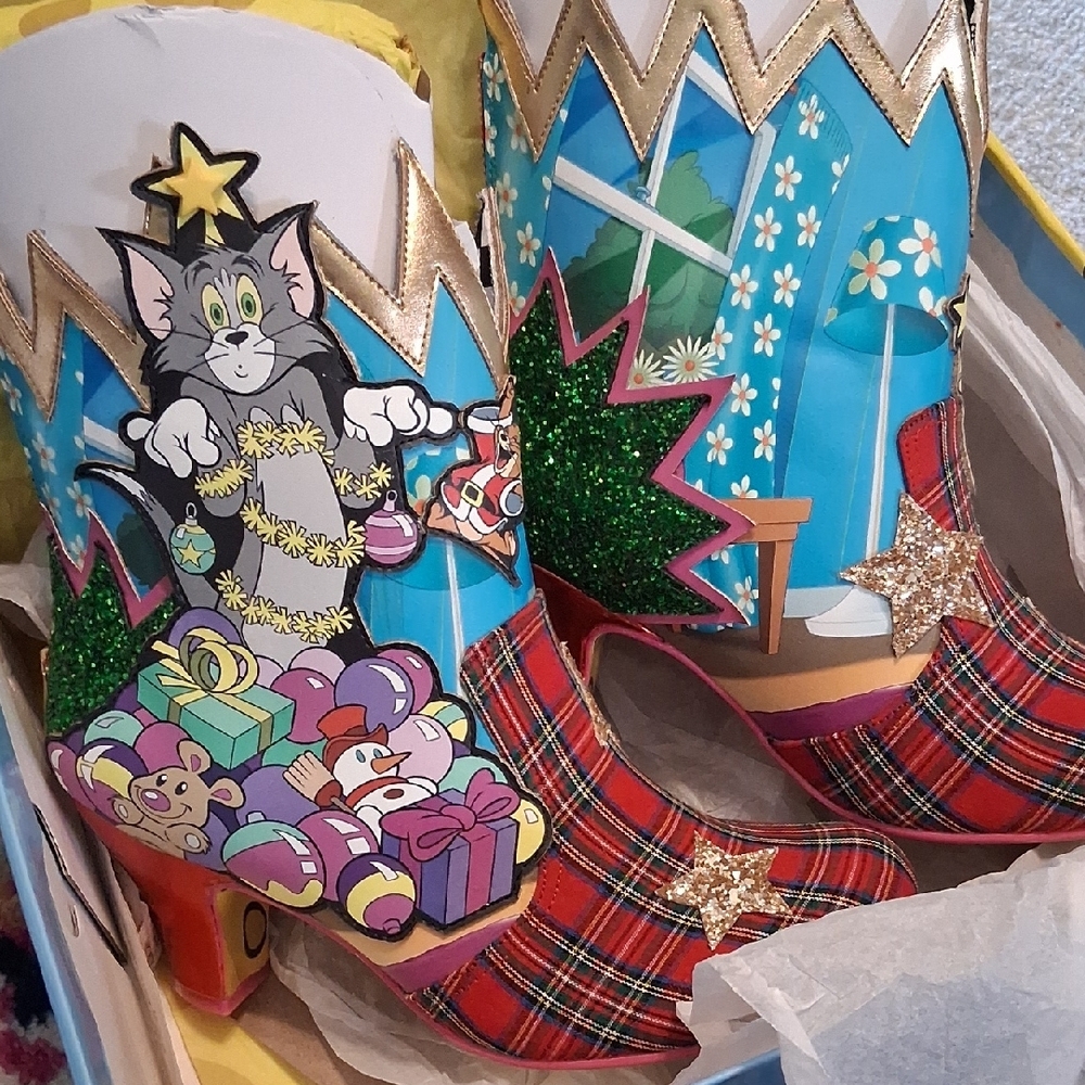 Irregular Choice Multicolor Christmas Cartoon Pla… - image 3
